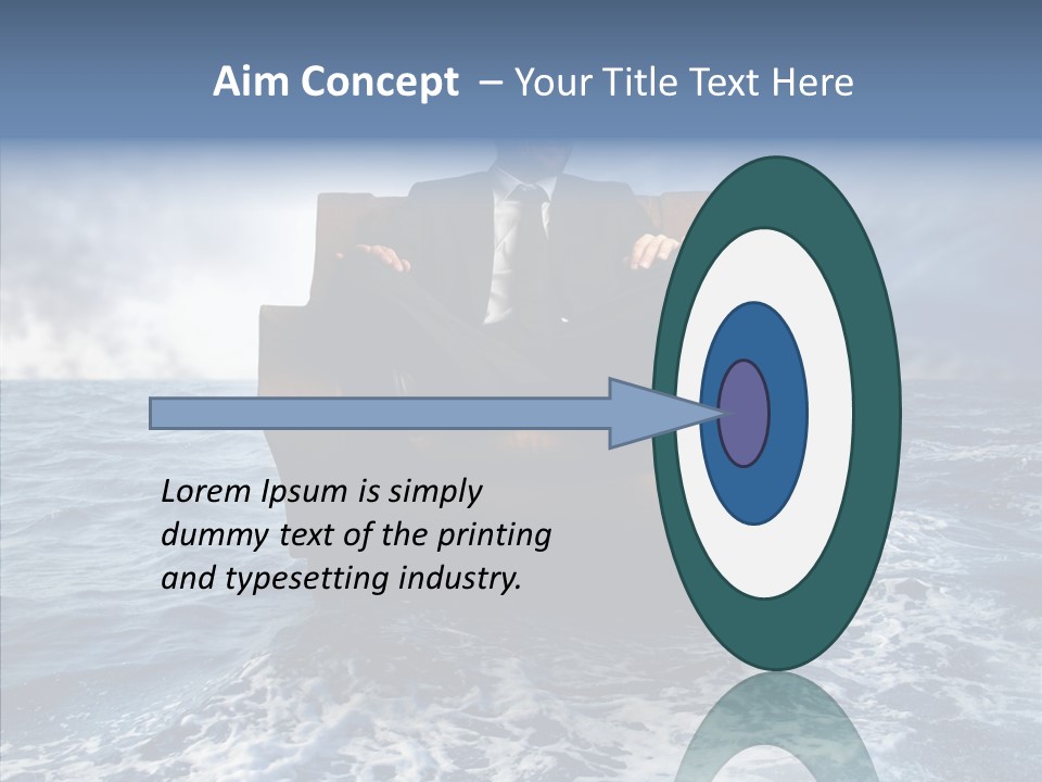 Cloudy Office Young PowerPoint Template