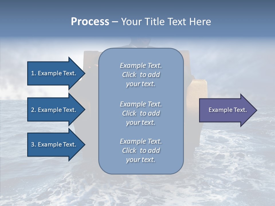 Cloudy Office Young PowerPoint Template