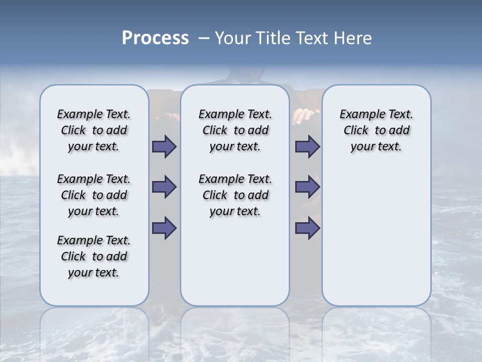 Cloudy Office Young PowerPoint Template