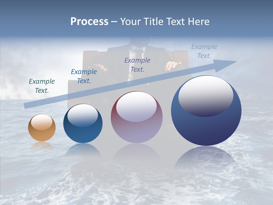 Cloudy Office Young PowerPoint Template