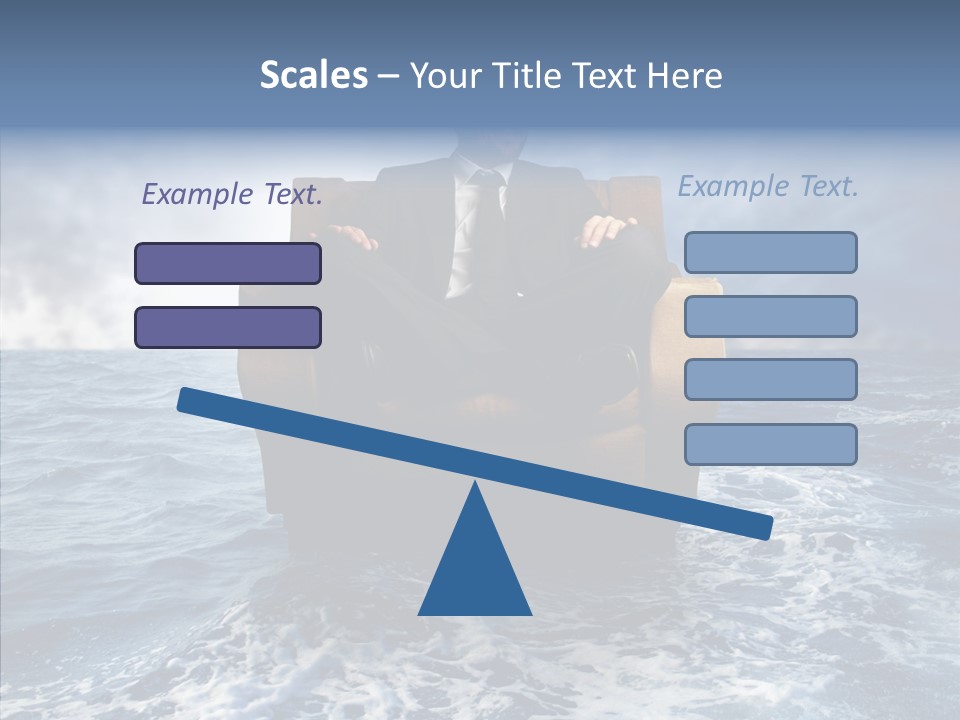 Cloudy Office Young PowerPoint Template