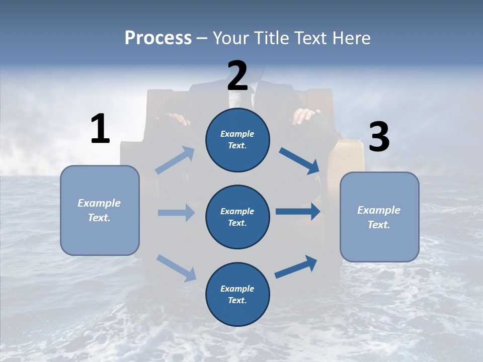 Cloudy Office Young PowerPoint Template