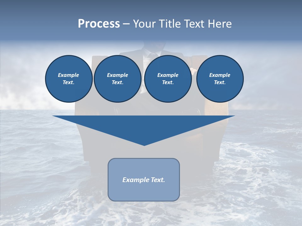 Cloudy Office Young PowerPoint Template