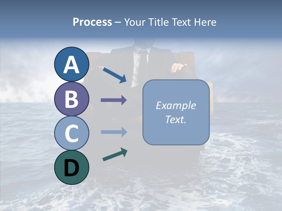 Cloudy Office Young PowerPoint Template