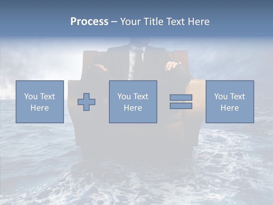 Cloudy Office Young PowerPoint Template