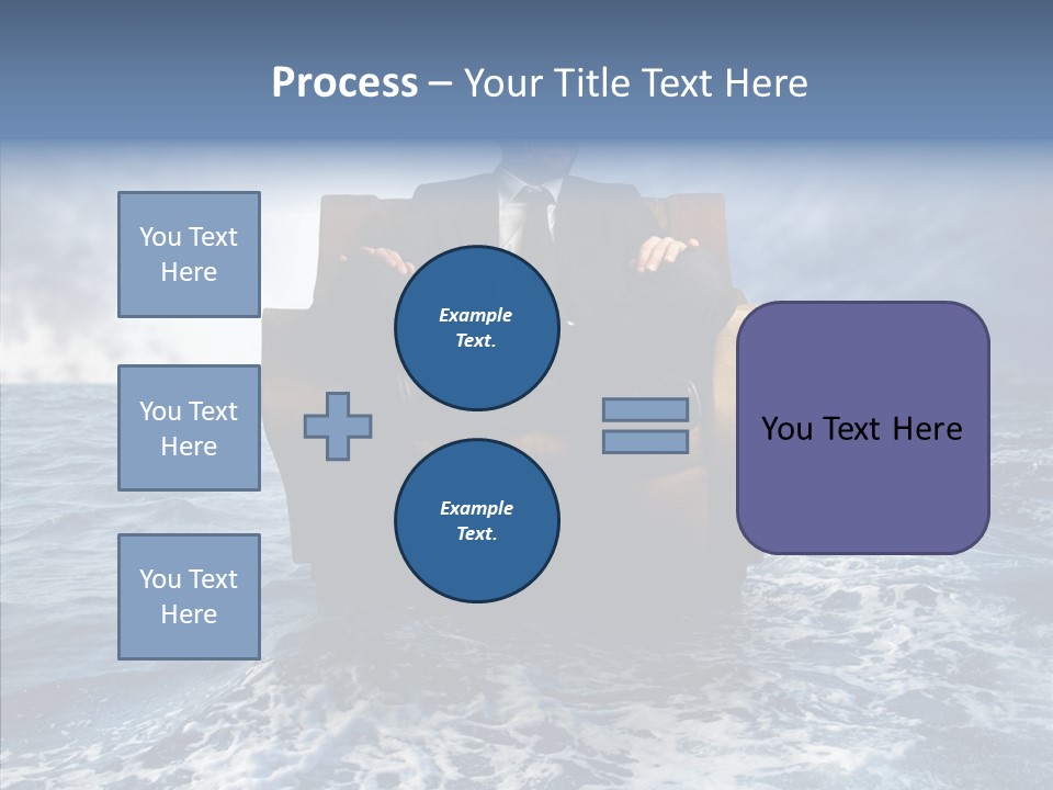 Cloudy Office Young PowerPoint Template