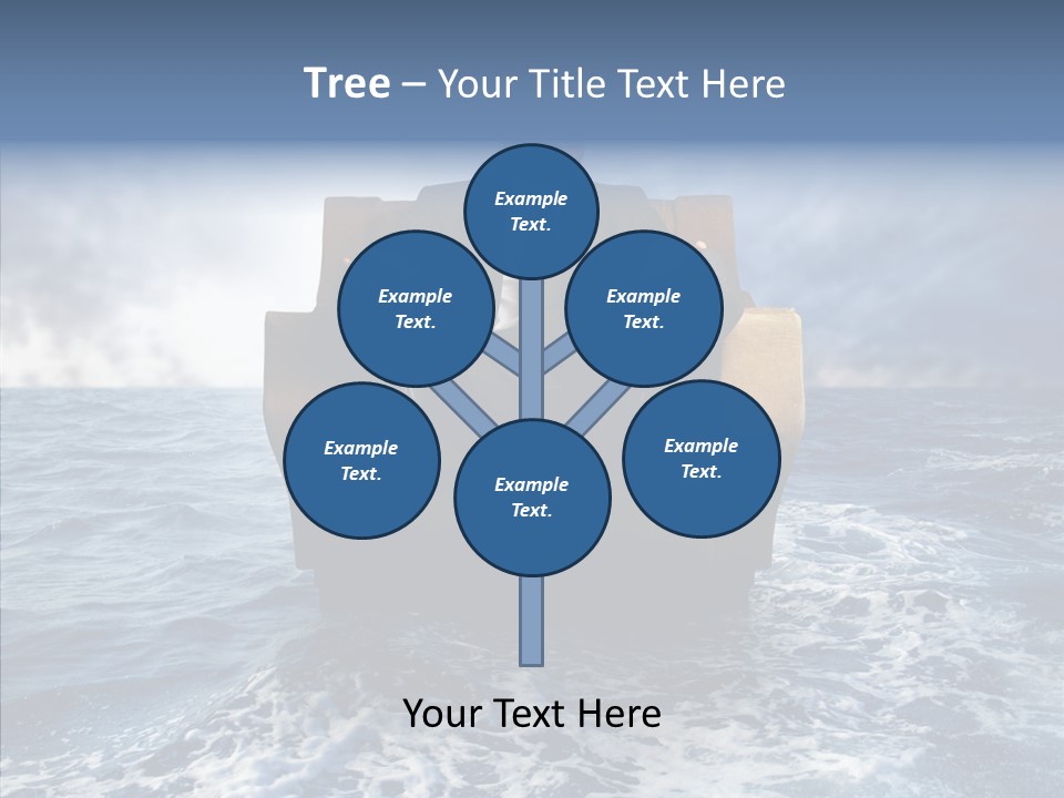 Cloudy Office Young PowerPoint Template