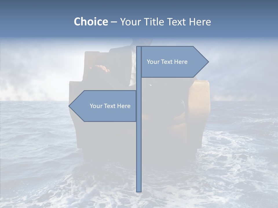 Cloudy Office Young PowerPoint Template