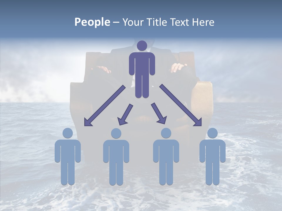 Cloudy Office Young PowerPoint Template