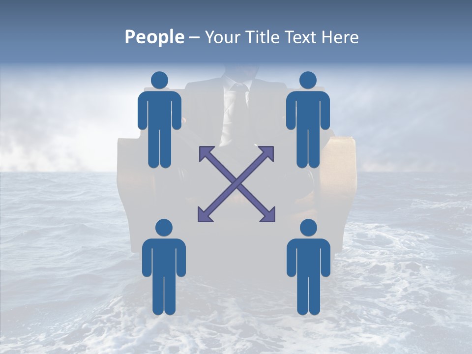 Cloudy Office Young PowerPoint Template