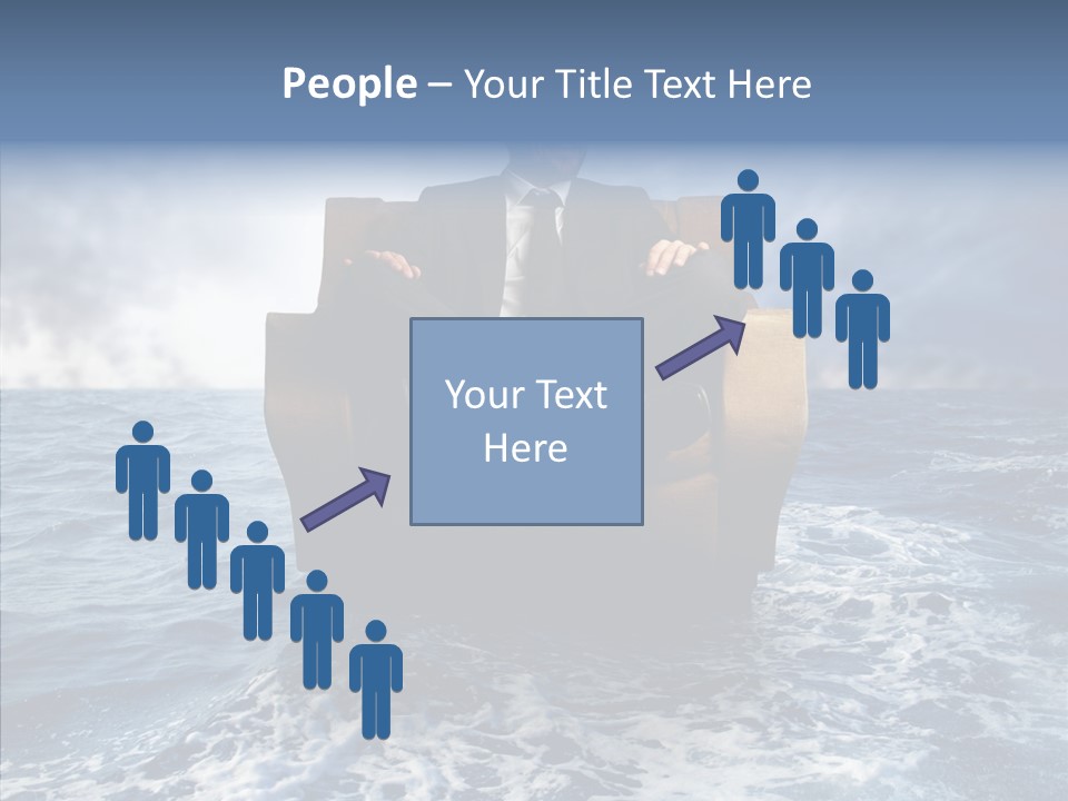 Cloudy Office Young PowerPoint Template