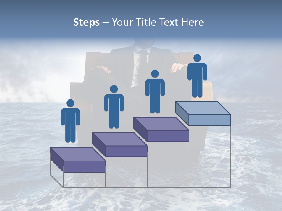 Cloudy Office Young PowerPoint Template