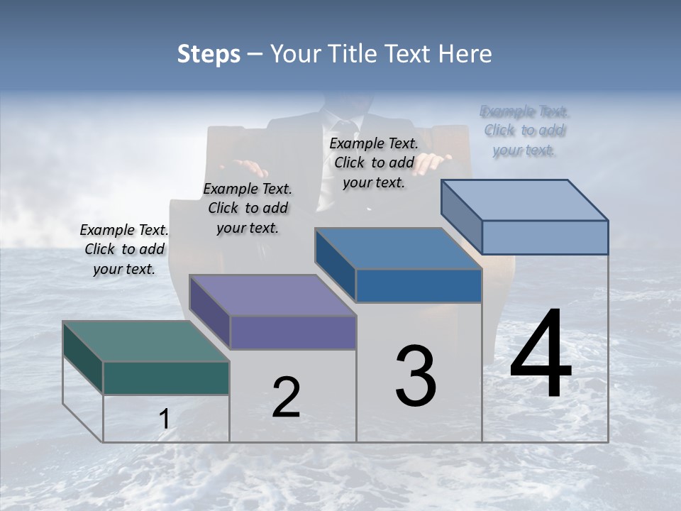 Cloudy Office Young PowerPoint Template