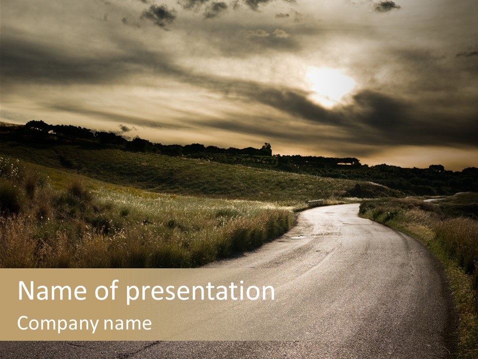 Hill Rural Brown PowerPoint Template