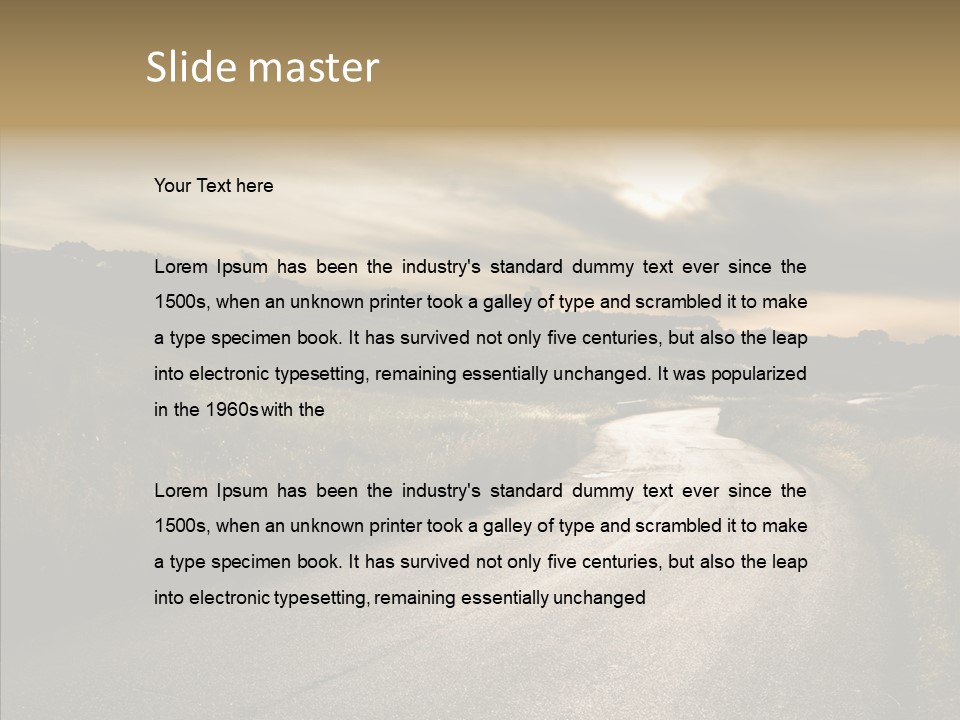 Hill Rural Brown PowerPoint Template