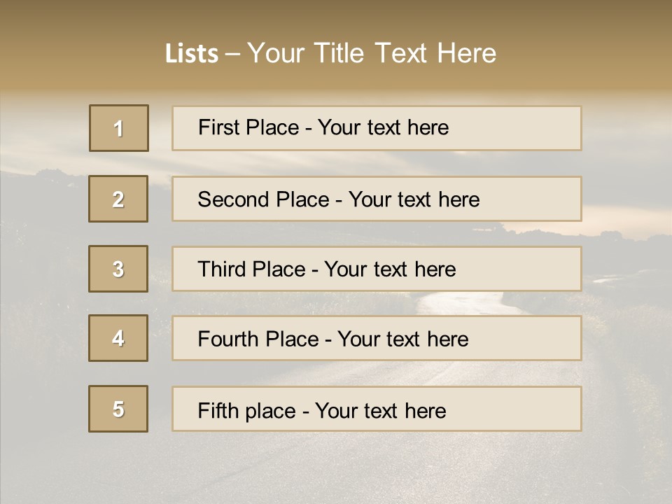Hill Rural Brown PowerPoint Template