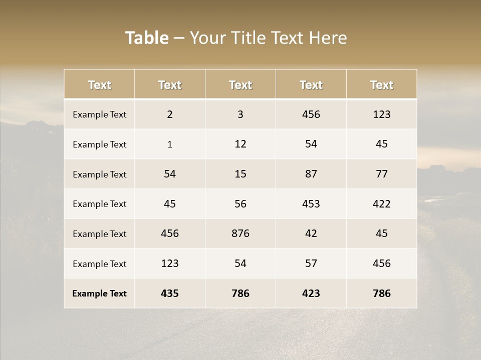 Hill Rural Brown PowerPoint Template