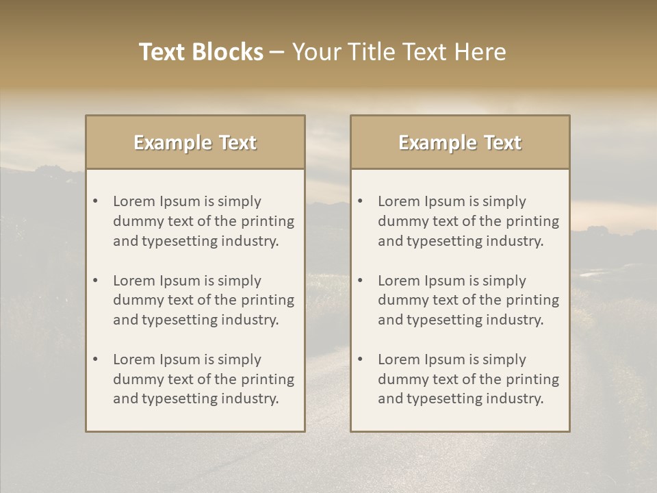 Hill Rural Brown PowerPoint Template