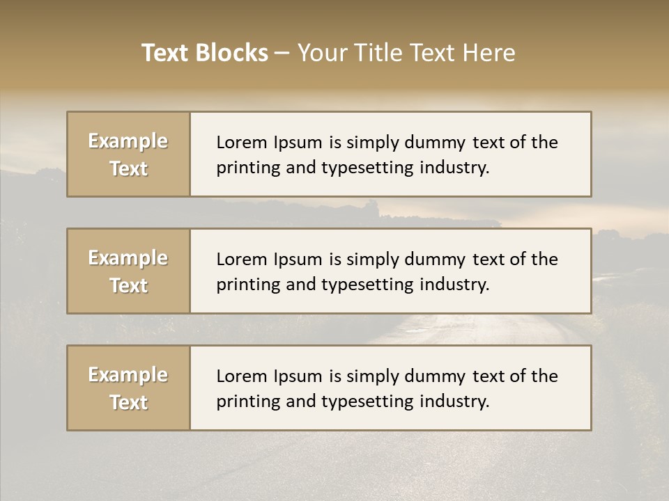 Hill Rural Brown PowerPoint Template