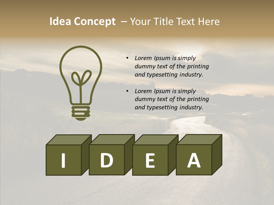 Hill Rural Brown PowerPoint Template