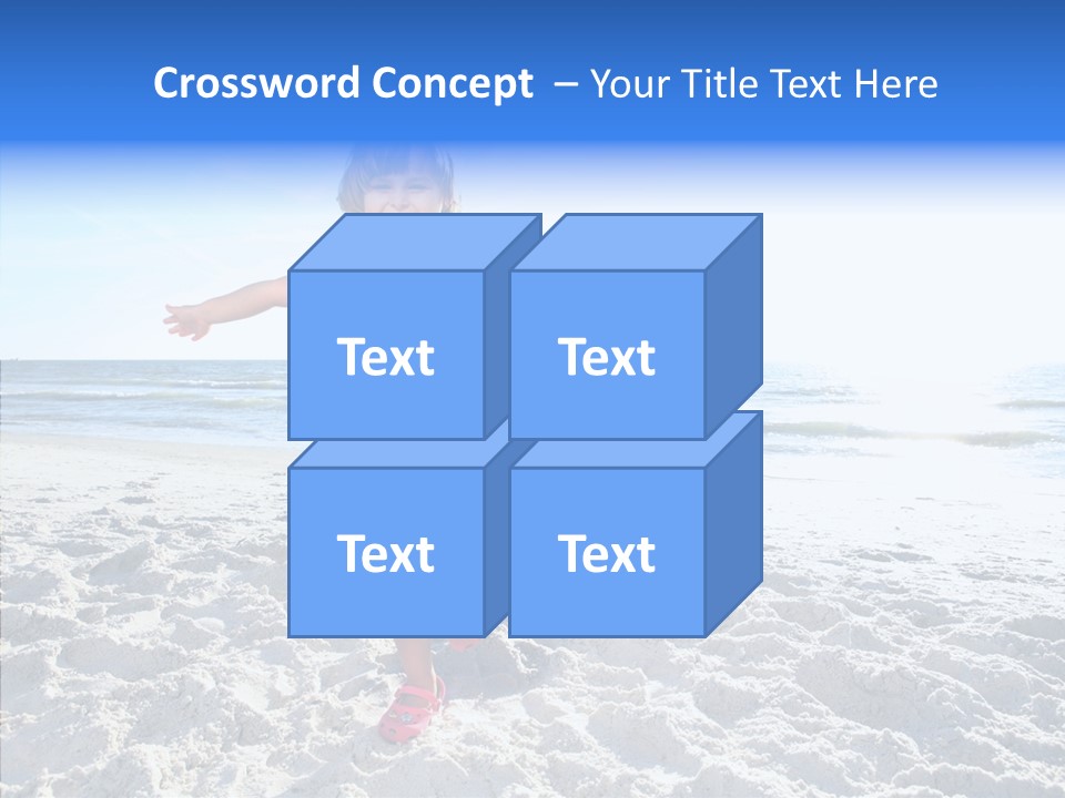 Person Outdoor Sea PowerPoint Template