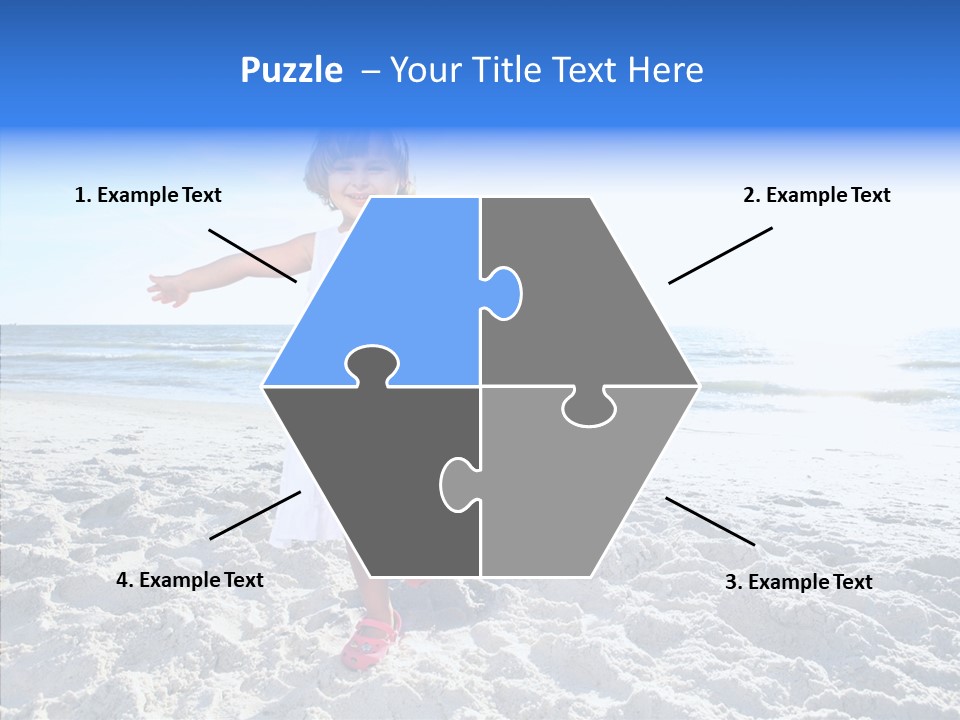 Person Outdoor Sea PowerPoint Template