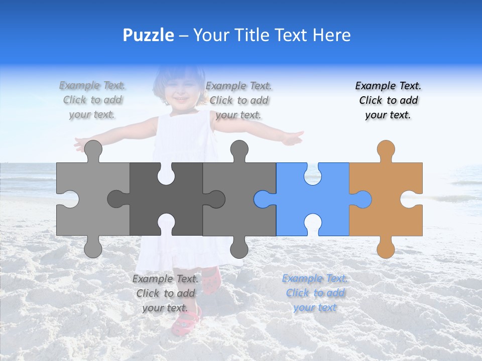 Person Outdoor Sea PowerPoint Template