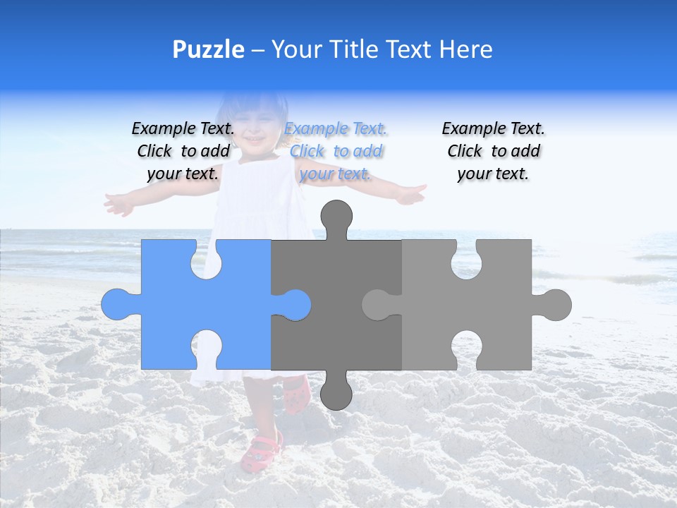 Person Outdoor Sea PowerPoint Template