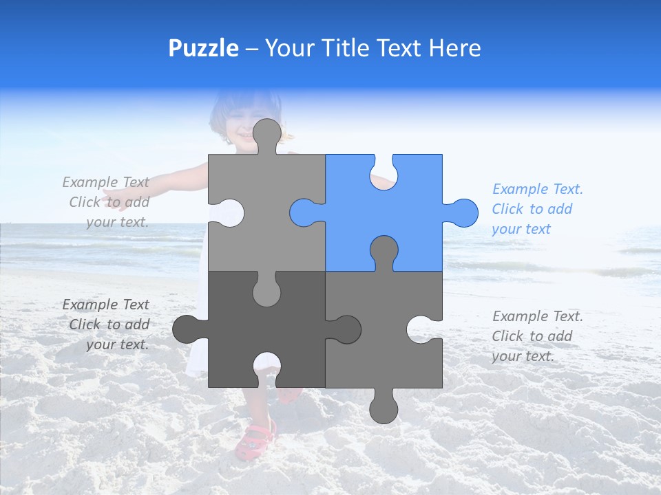 Person Outdoor Sea PowerPoint Template