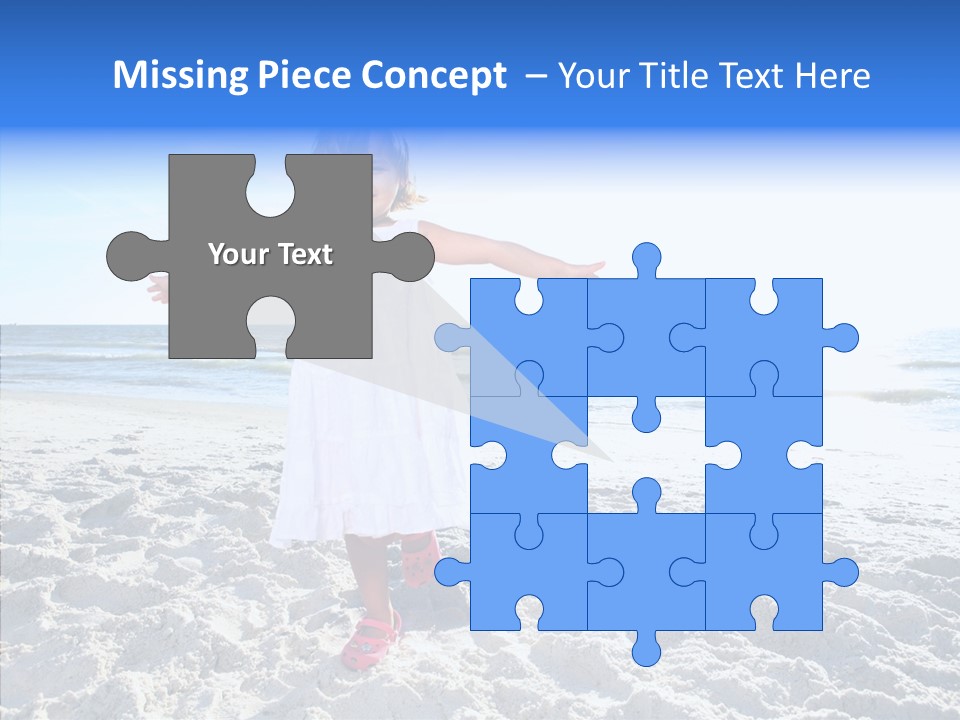 Person Outdoor Sea PowerPoint Template