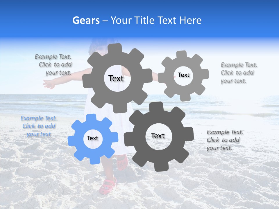 Person Outdoor Sea PowerPoint Template