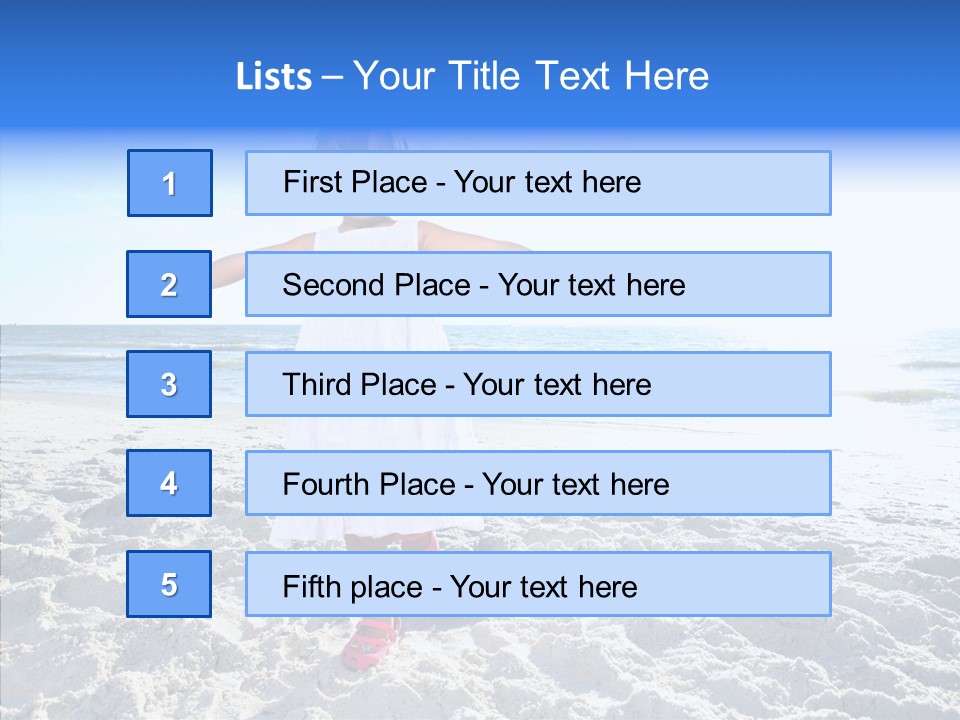 Person Outdoor Sea PowerPoint Template