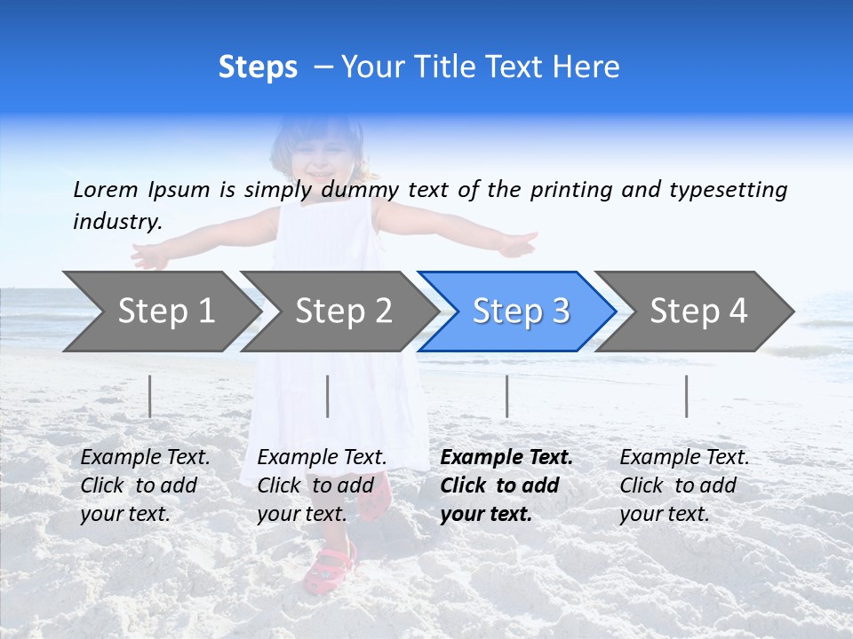 Person Outdoor Sea PowerPoint Template
