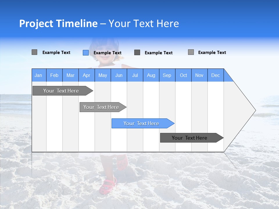 Person Outdoor Sea PowerPoint Template