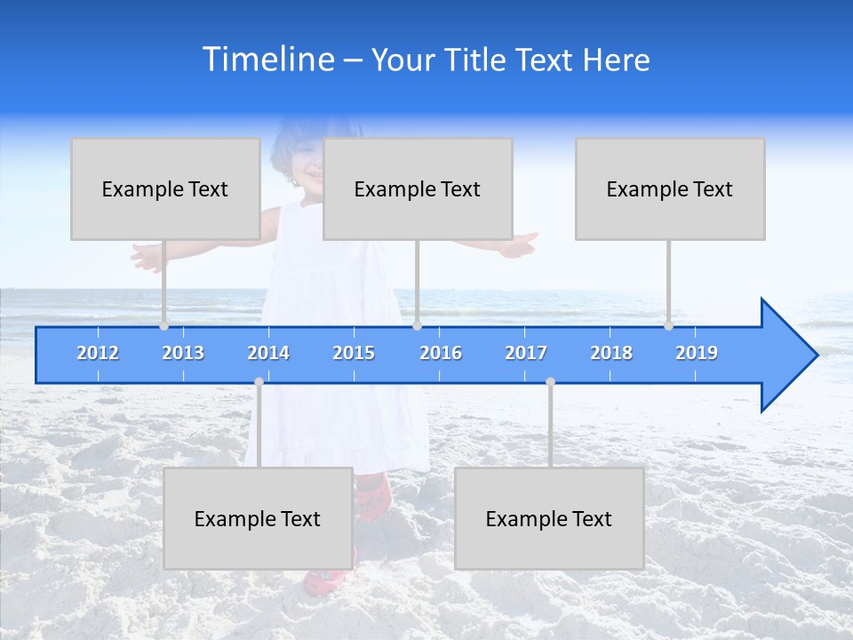 Person Outdoor Sea PowerPoint Template