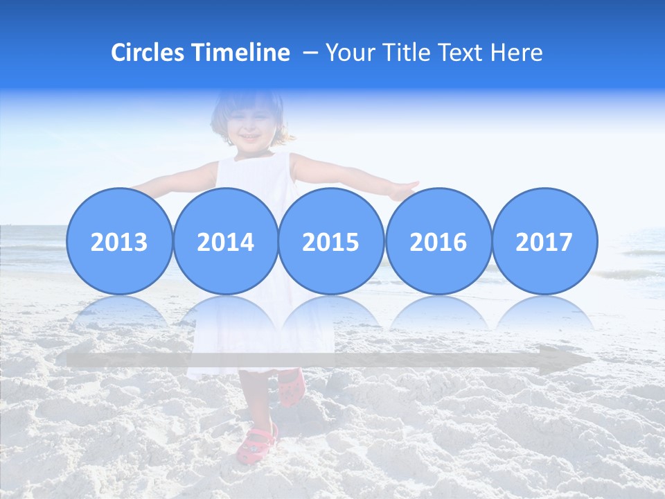 Person Outdoor Sea PowerPoint Template