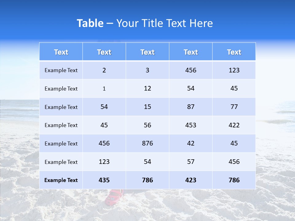 Person Outdoor Sea PowerPoint Template