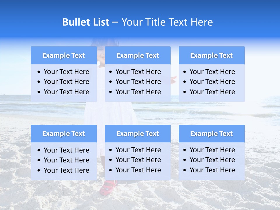 Person Outdoor Sea PowerPoint Template