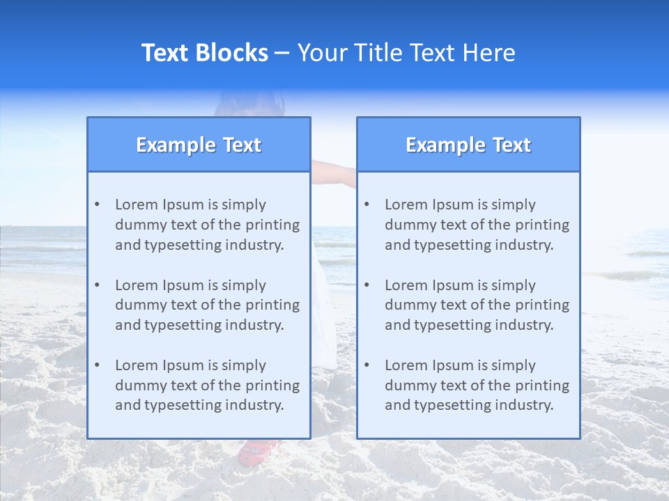 Person Outdoor Sea PowerPoint Template