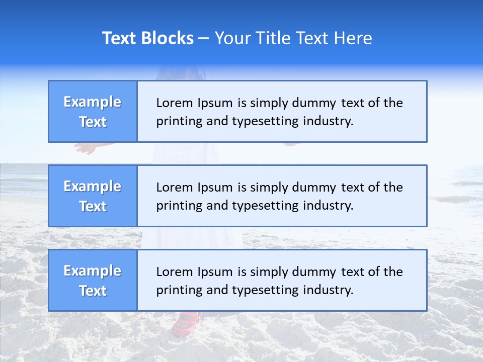 Person Outdoor Sea PowerPoint Template