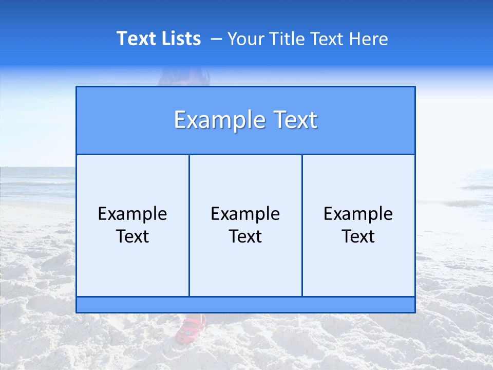 Person Outdoor Sea PowerPoint Template