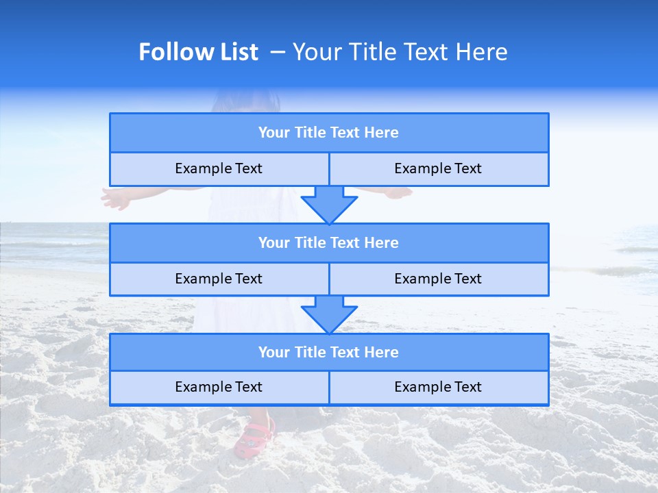 Person Outdoor Sea PowerPoint Template