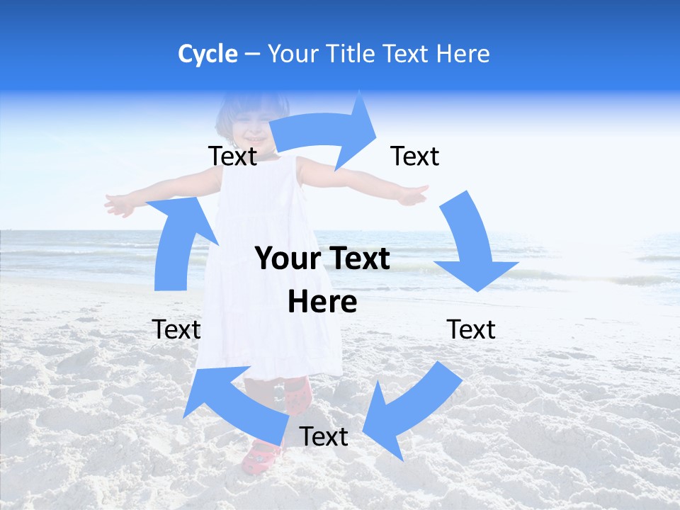 Person Outdoor Sea PowerPoint Template