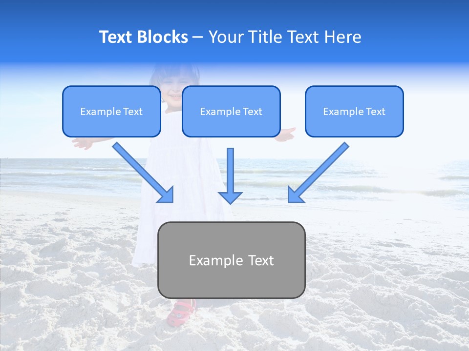 Person Outdoor Sea PowerPoint Template