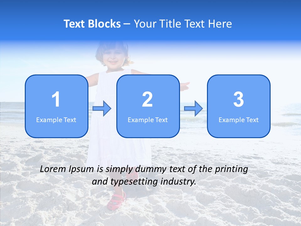 Person Outdoor Sea PowerPoint Template