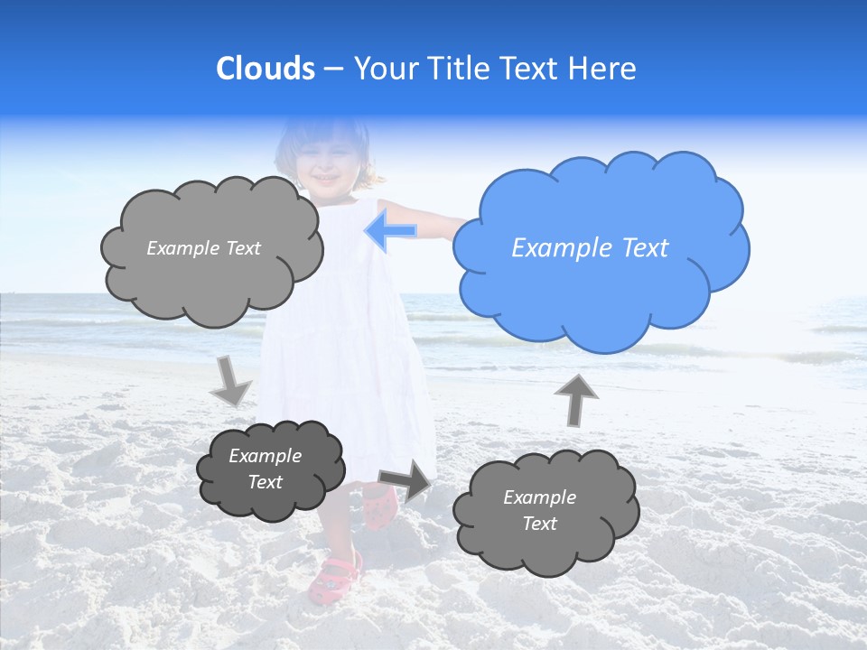 Person Outdoor Sea PowerPoint Template