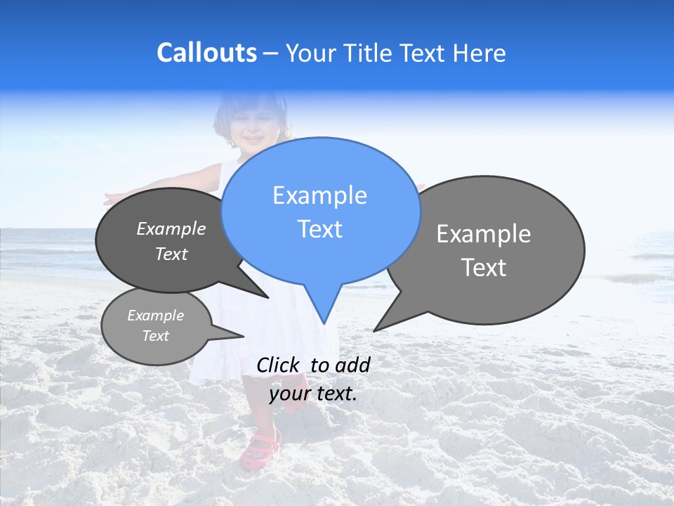 Person Outdoor Sea PowerPoint Template