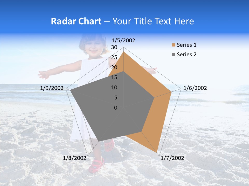 Person Outdoor Sea PowerPoint Template