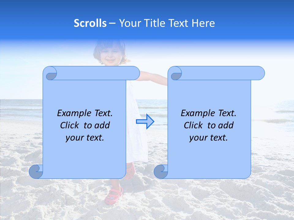 Person Outdoor Sea PowerPoint Template