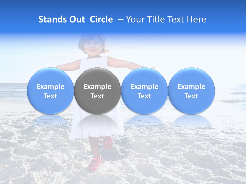 Person Outdoor Sea PowerPoint Template